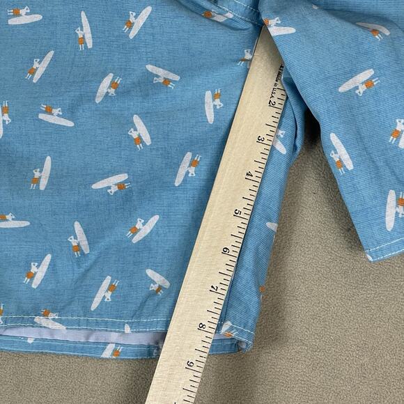 Johnnie O Swim Trunk Mens XXL Blue Arno Half Elastic Surf Short Relaxed Fit - Picture 8 of 14